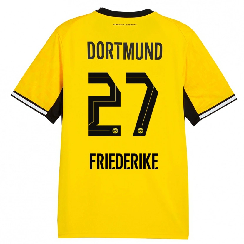 Danxen Herren Burczik Friederike #27 Gelb Schwarz Weiß Heimtrikot Trikot 2026/27 T-Shirt