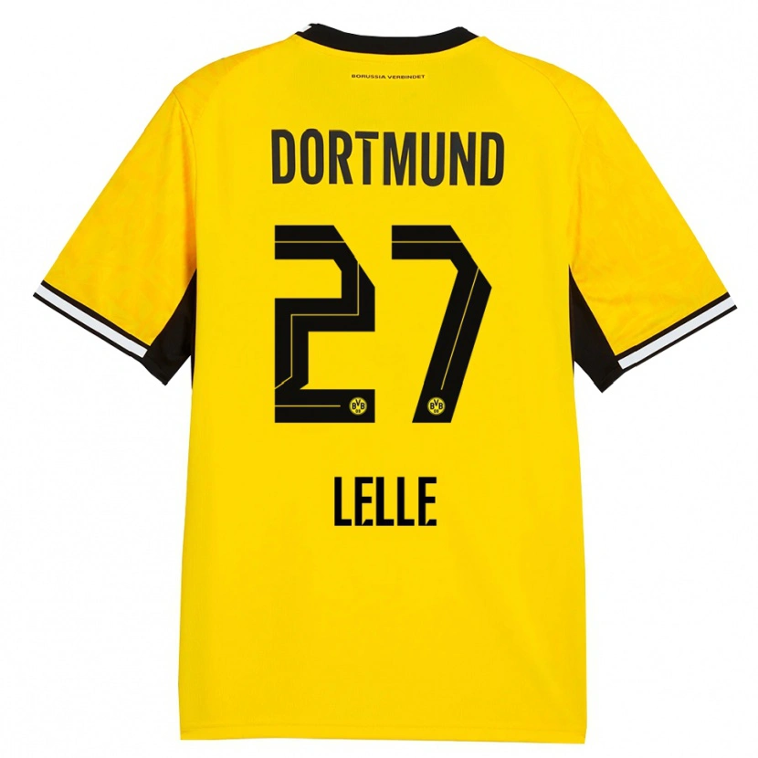 Danxen Herren David Lelle #27 Gelb Schwarz Weiß Heimtrikot Trikot 2026/27 T-Shirt