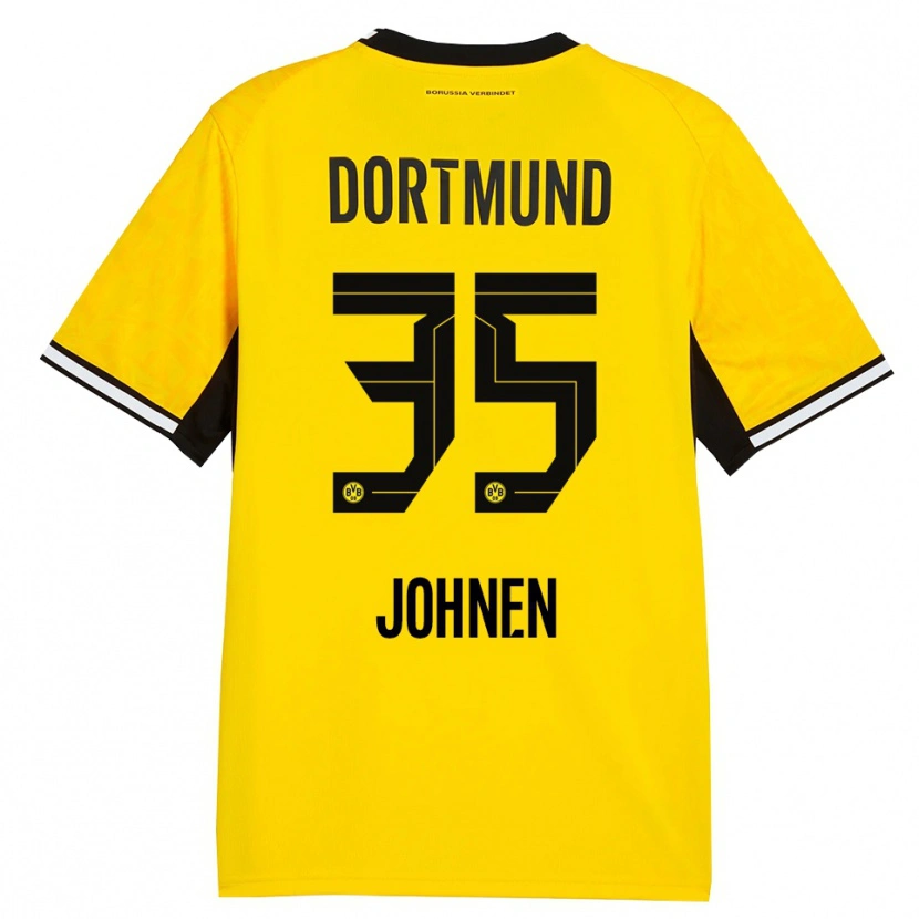 Danxen Herren Marcel Johnen #35 Gelb Schwarz Weiß Heimtrikot Trikot 2026/27 T-Shirt