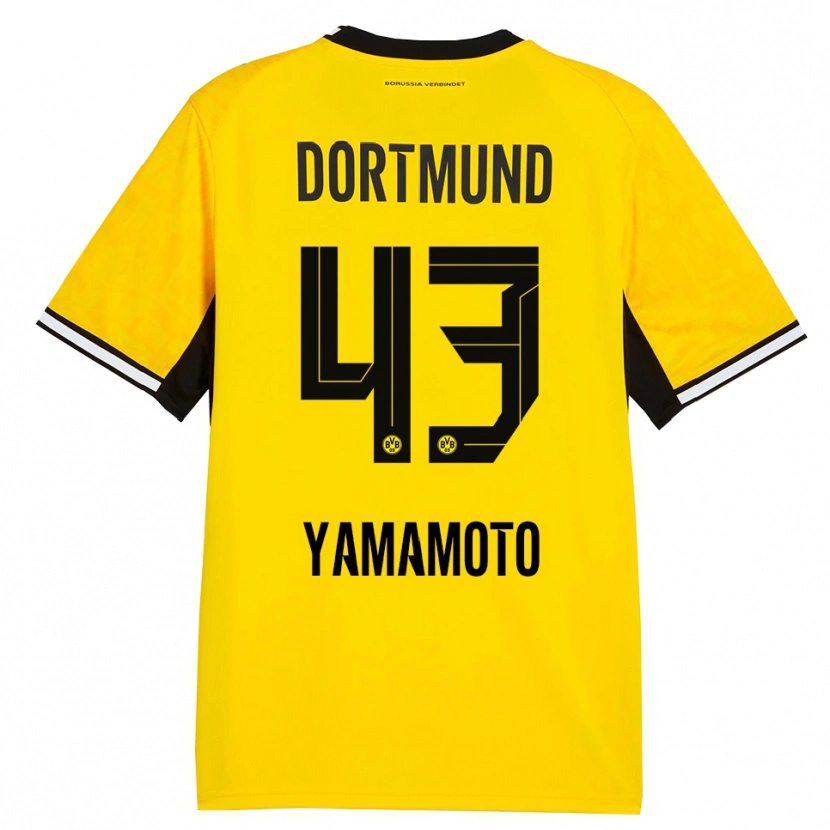 Danxen Herren Takato Yamamoto #43 Gelb Schwarz Weiß Heimtrikot Trikot 2026/27 T-Shirt