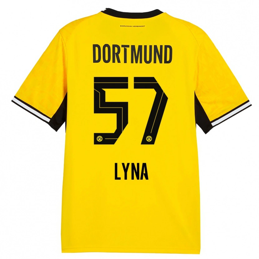 Danxen Herren Schwarz Lyna #57 Gelb Schwarz Weiß Heimtrikot Trikot 2026/27 T-Shirt