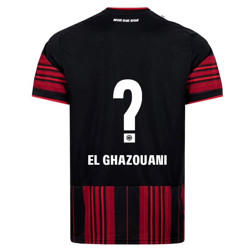 Danxen Herren Mohamed El Ghazouani #0 Schwarz Rot Weiß Heimtrikot Trikot 2026/27 T-Shirt