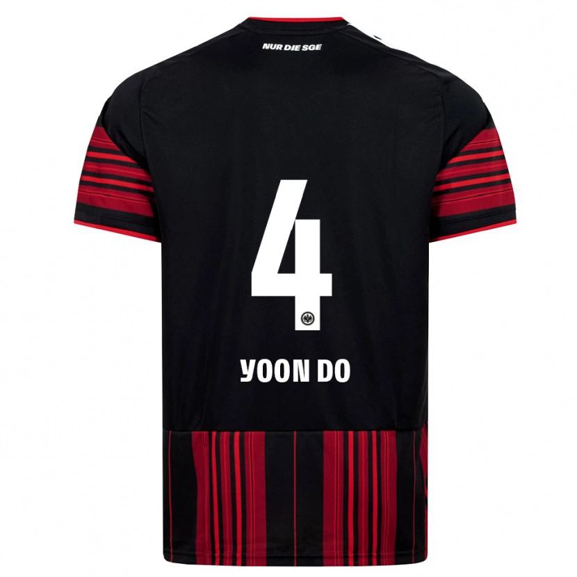 Danxen Herren Yoon-Do Kim #4 Schwarz Rot Weiß Heimtrikot Trikot 2026/27 T-Shirt
