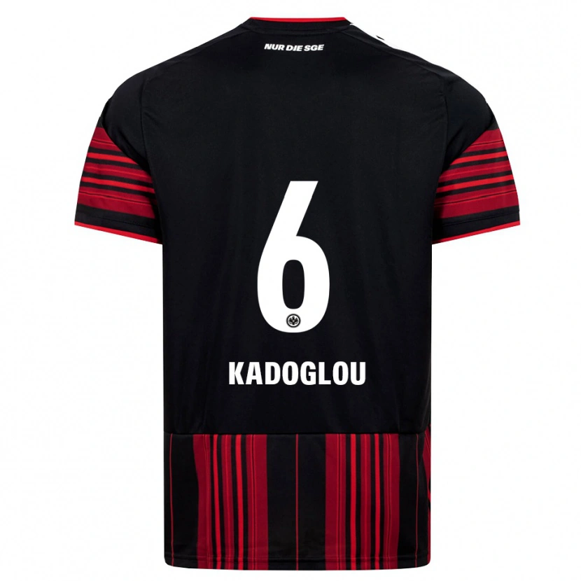 Danxen Herren Alexandros Kadoglou #6 Schwarz Rot Weiß Heimtrikot Trikot 2026/27 T-Shirt