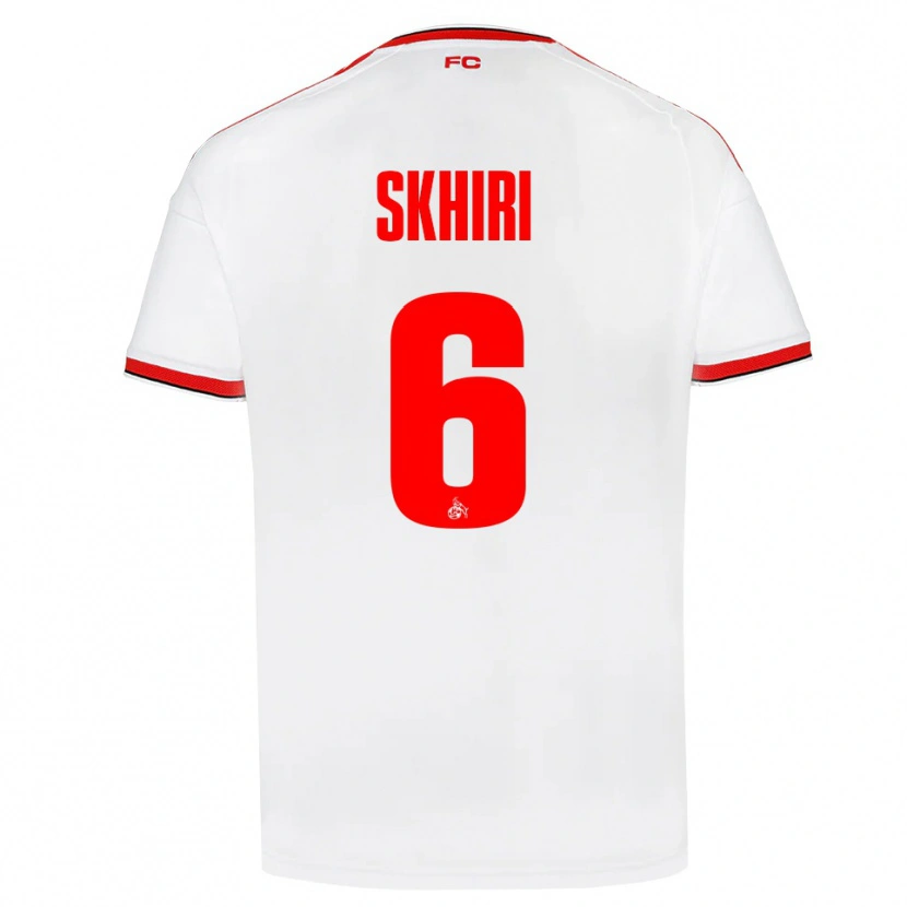 Danxen Herren Ellyes Skhiri #6 Weiß Rot Schwarz Heimtrikot Trikot 2026/27 T-Shirt