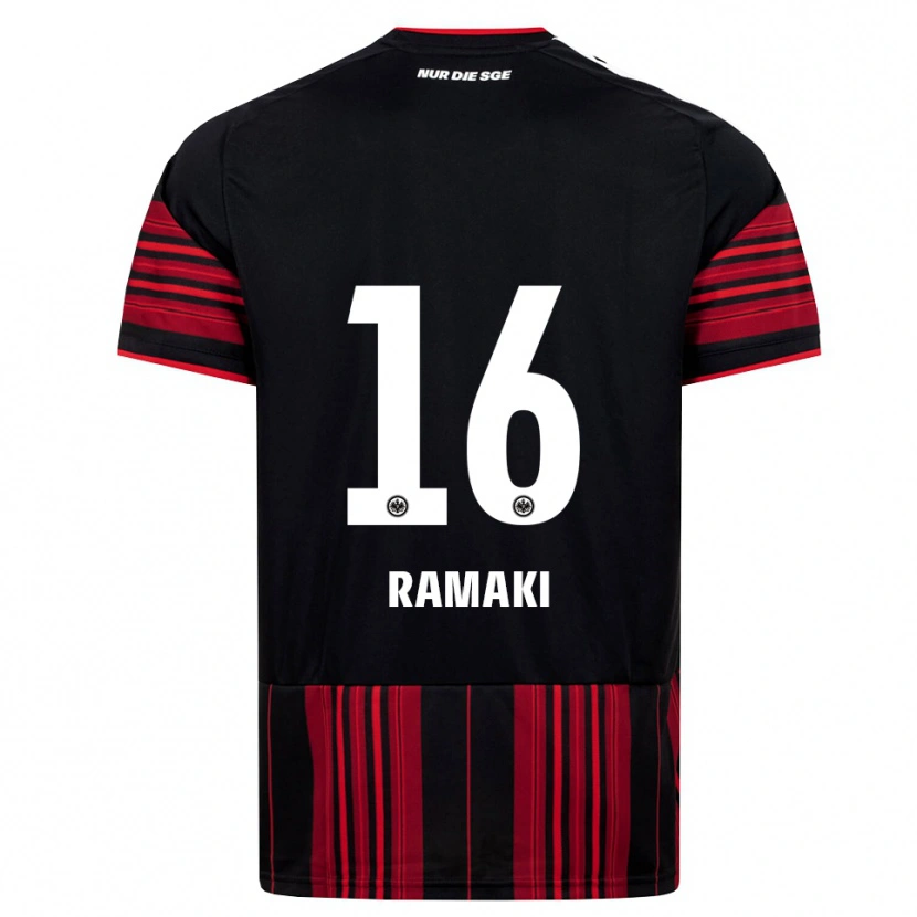 Danxen Herren Davyd Ramaki #16 Schwarz Rot Weiß Heimtrikot Trikot 2026/27 T-Shirt