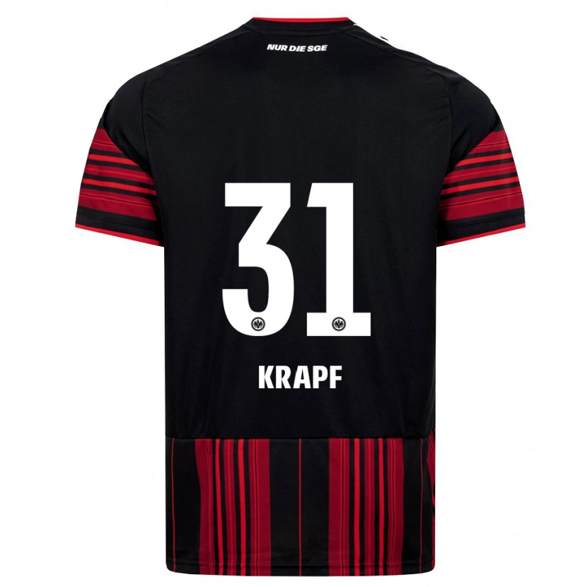 Danxen Herren Maximilian Krapf #31 Schwarz Rot Weiß Heimtrikot Trikot 2026/27 T-Shirt
