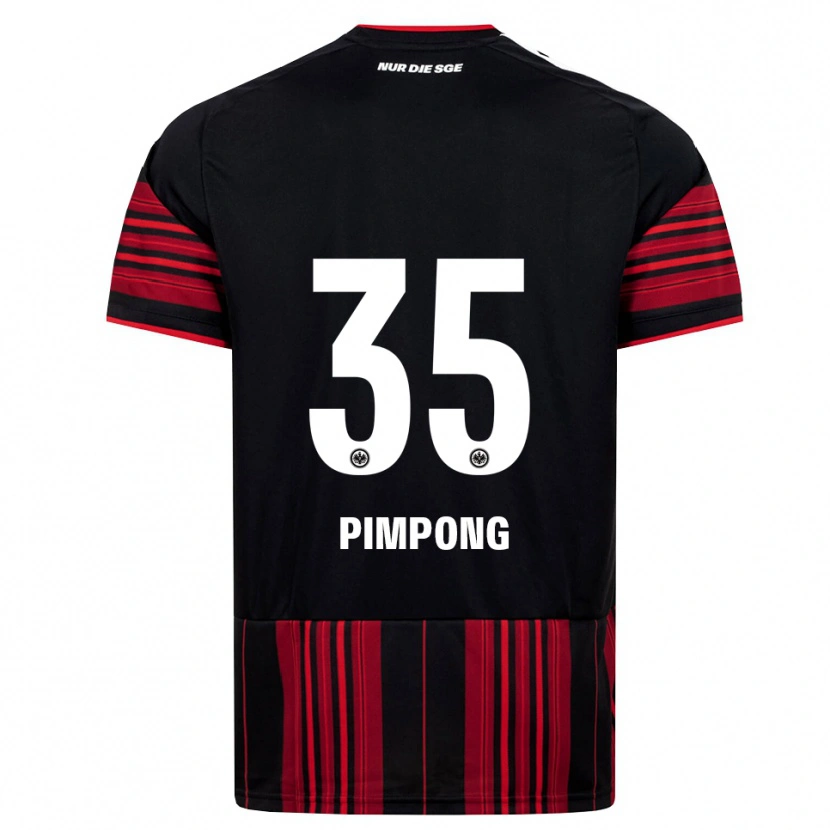 Danxen Herren Malik Pimpong #35 Schwarz Rot Weiß Heimtrikot Trikot 2026/27 T-Shirt
