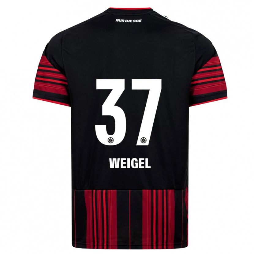 Danxen Herren Tobias Weigel #37 Schwarz Rot Weiß Heimtrikot Trikot 2026/27 T-Shirt