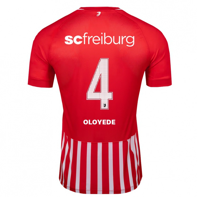 Danxen Herren Sebastian Oloyede #4 Rot Weiß Schwarz Heimtrikot Trikot 2026/27 T-Shirt