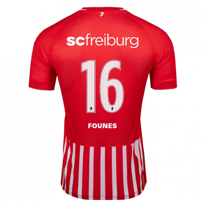Danxen Herren Kevin Founes #16 Rot Weiß Schwarz Heimtrikot Trikot 2026/27 T-Shirt