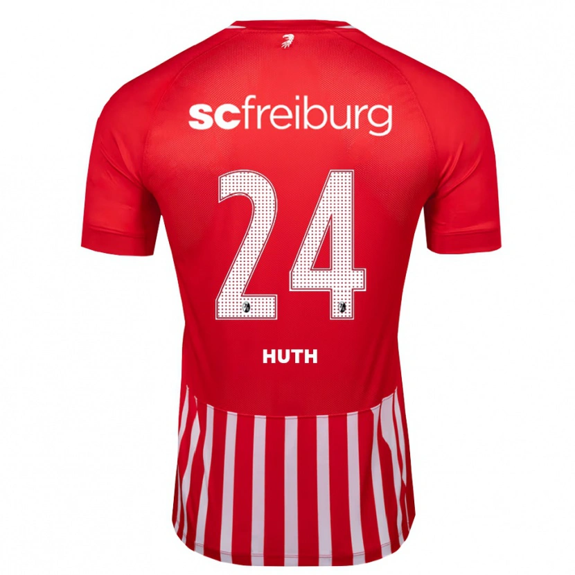 Danxen Herren Jannik Huth #24 Rot Weiß Schwarz Heimtrikot Trikot 2026/27 T-Shirt