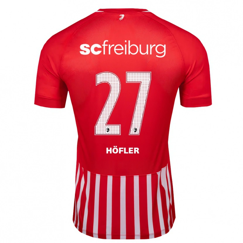 Danxen Herren Nicolas Höfler #27 Rot Weiß Schwarz Heimtrikot Trikot 2026/27 T-Shirt
