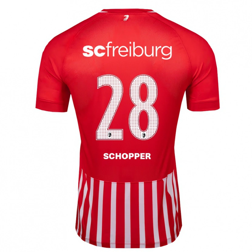 Danxen Herren David Schopper #28 Rot Weiß Schwarz Heimtrikot Trikot 2026/27 T-Shirt