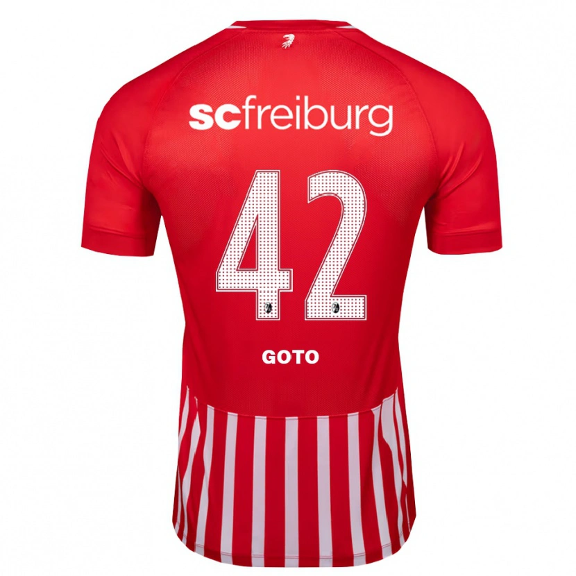 Danxen Herren Keisuke Goto #42 Rot Weiß Schwarz Heimtrikot Trikot 2026/27 T-Shirt