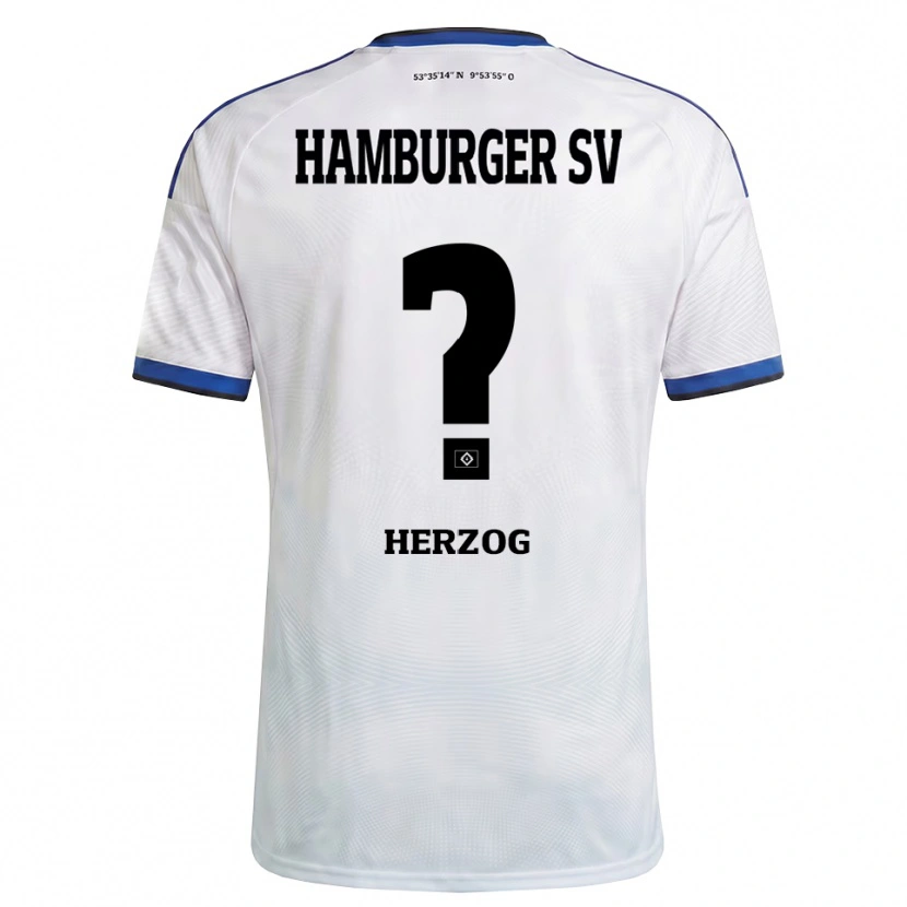 Danxen Herren Miguel Herzog #0 Weiß Schwarz Blau Heimtrikot Trikot 2026/27 T-Shirt