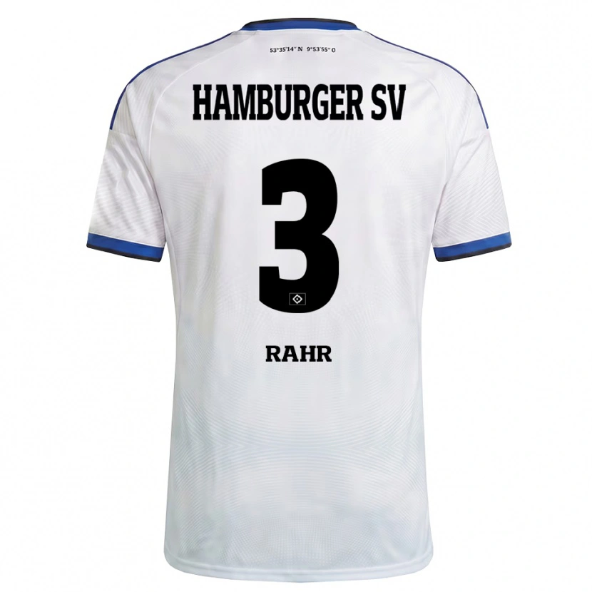 Danxen Herren Calvin Rahr #3 Weiß Schwarz Blau Heimtrikot Trikot 2026/27 T-Shirt