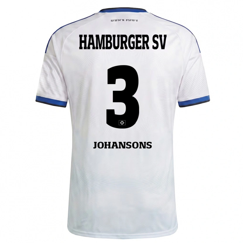 Danxen Herren Paul Johansons #3 Weiß Schwarz Blau Heimtrikot Trikot 2026/27 T-Shirt