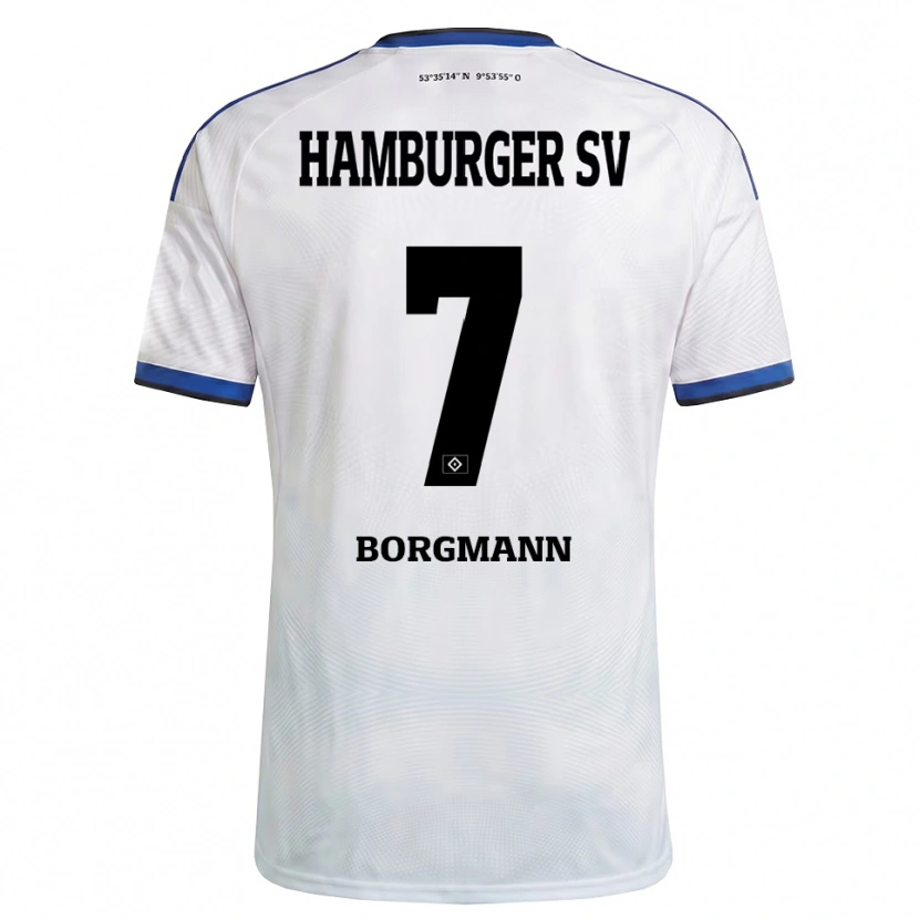 Danxen Herren Marcus Borgmann #7 Weiß Schwarz Blau Heimtrikot Trikot 2026/27 T-Shirt