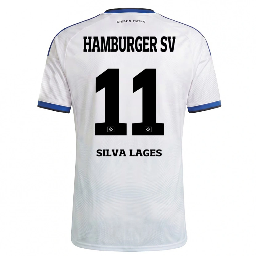 Danxen Herren Martim Silva Lages #11 Weiß Schwarz Blau Heimtrikot Trikot 2026/27 T-Shirt