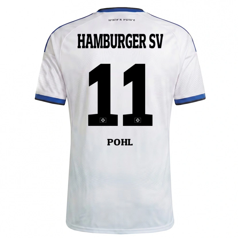 Danxen Herren Jannik Pohl #11 Weiß Schwarz Blau Heimtrikot Trikot 2026/27 T-Shirt