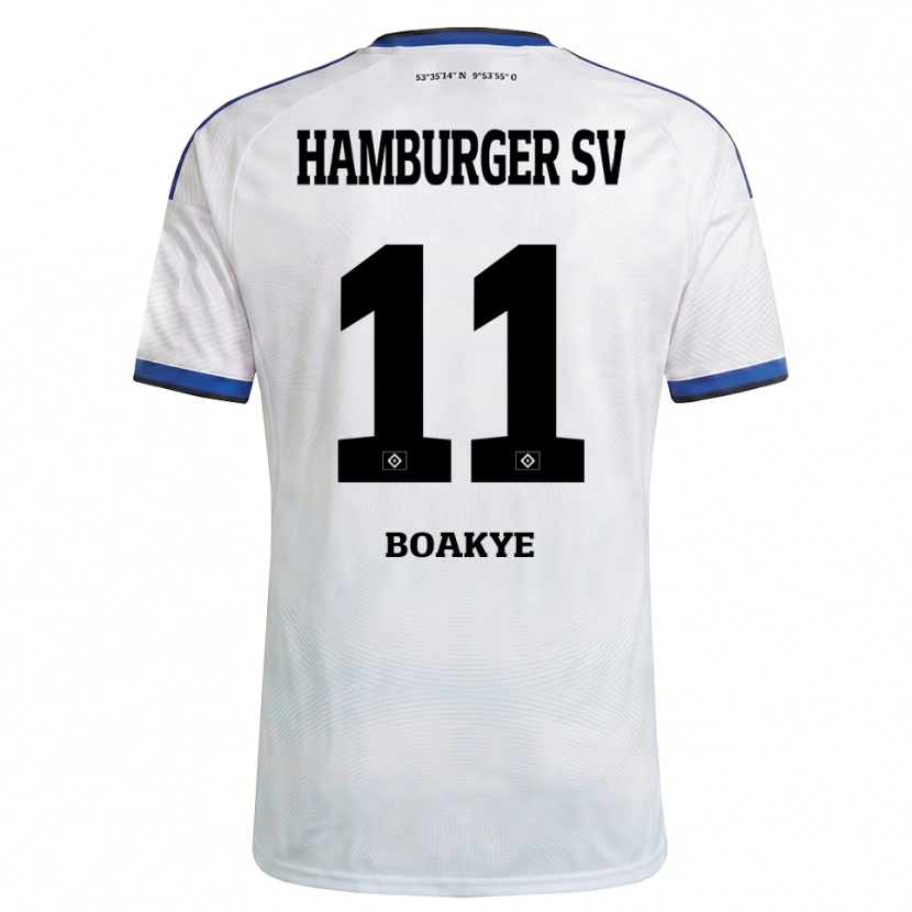 Danxen Herren Maurice Boakye #11 Weiß Schwarz Blau Heimtrikot Trikot 2026/27 T-Shirt