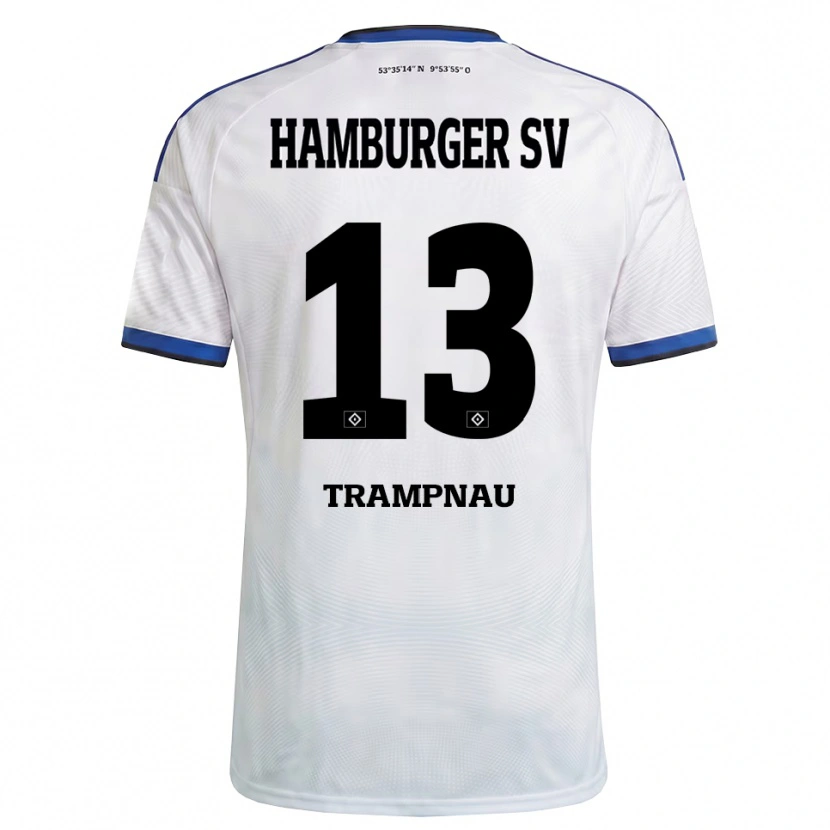 Danxen Herren Hannes Trampnau #13 Weiß Schwarz Blau Heimtrikot Trikot 2026/27 T-Shirt
