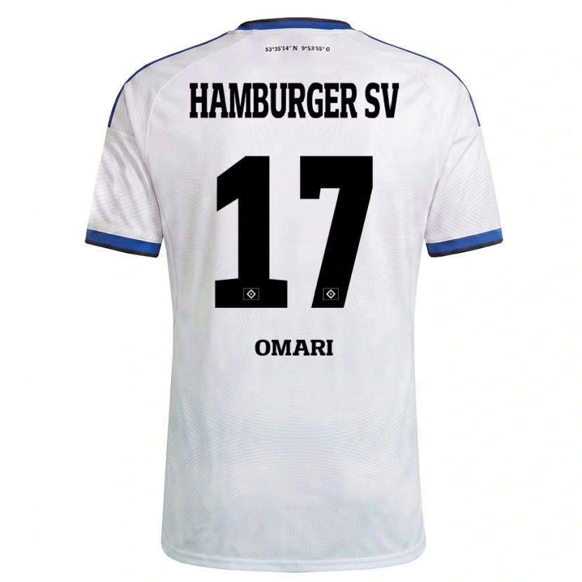 Danxen Herren Warmed Omari #17 Weiß Schwarz Blau Heimtrikot Trikot 2026/27 T-Shirt