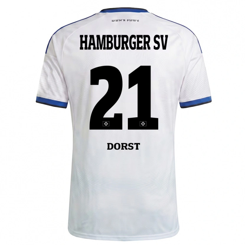 Danxen Herren Dana Dorst #21 Weiß Schwarz Blau Heimtrikot Trikot 2026/27 T-Shirt