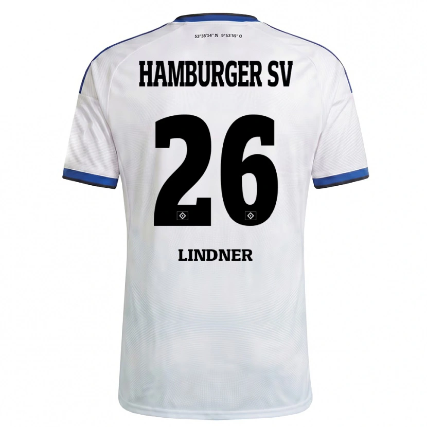 Danxen Herren Mick Lindner #26 Weiß Schwarz Blau Heimtrikot Trikot 2026/27 T-Shirt