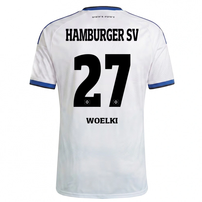 Danxen Herren Amelie Woelki #27 Weiß Schwarz Blau Heimtrikot Trikot 2026/27 T-Shirt