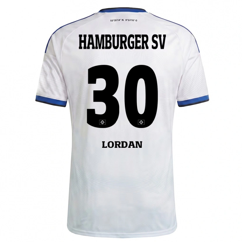 Danxen Herren Dylan Lordan #30 Weiß Schwarz Blau Heimtrikot Trikot 2026/27 T-Shirt