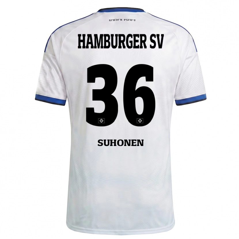 Danxen Herren Anssi Suhonen #36 Weiß Schwarz Blau Heimtrikot Trikot 2026/27 T-Shirt