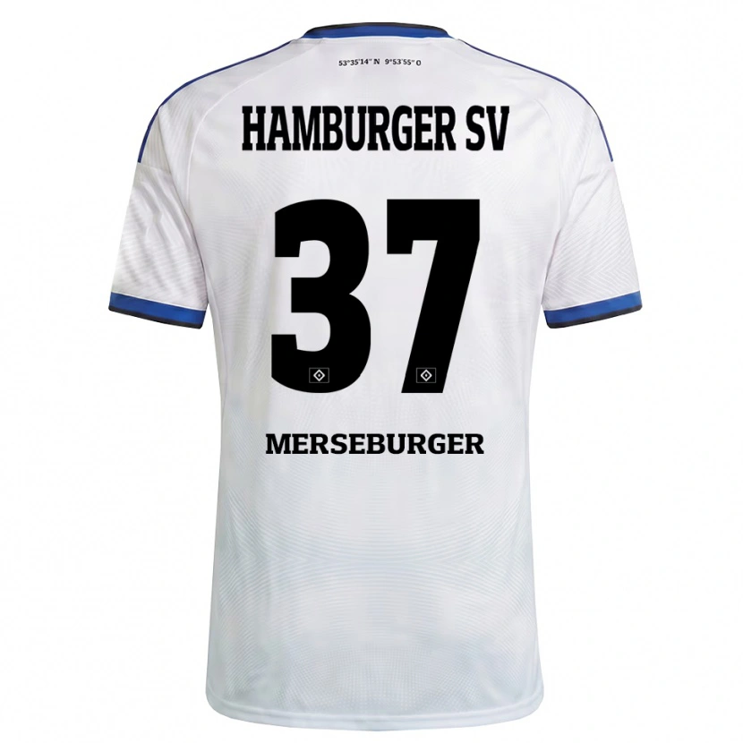 Danxen Herren Dominik Merseburger #37 Weiß Schwarz Blau Heimtrikot Trikot 2026/27 T-Shirt