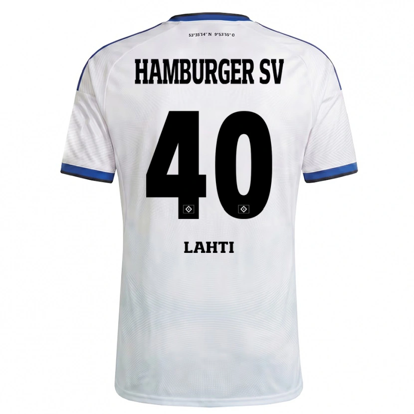 Danxen Herren Elias Lahti #40 Weiß Schwarz Blau Heimtrikot Trikot 2026/27 T-Shirt