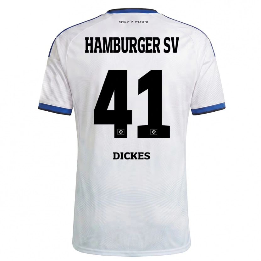 Danxen Herren Fernando Dickes #41 Weiß Schwarz Blau Heimtrikot Trikot 2026/27 T-Shirt