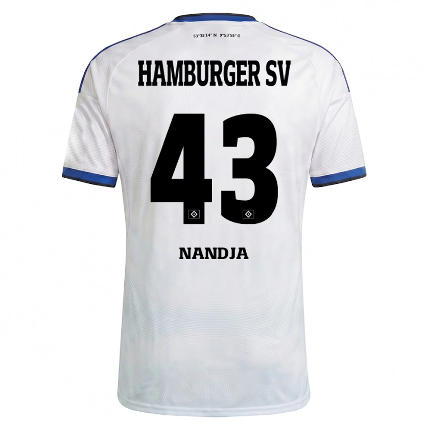 Danxen Herren Shafiq Nandja #43 Weiß Schwarz Blau Heimtrikot Trikot 2026/27 T-Shirt