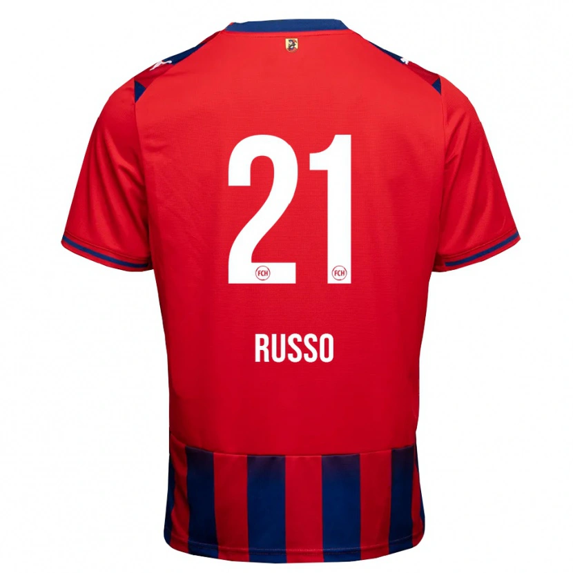 Danxen Herren Gianluca Russo #21 Königsblau Weiß Rot Heimtrikot Trikot 2026/27 T-Shirt