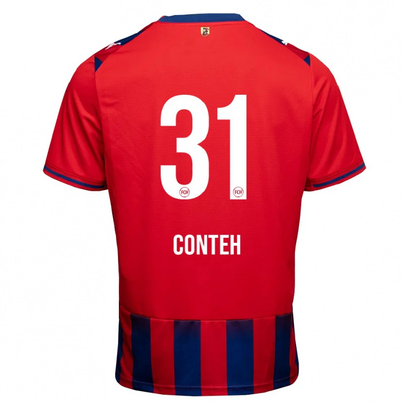 Danxen Herren Sirlord Conteh #31 Königsblau Weiß Rot Heimtrikot Trikot 2026/27 T-Shirt