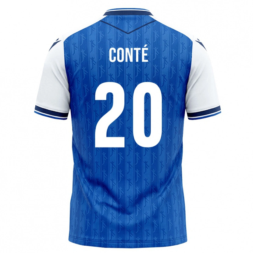 Danxen Herren Bambasé Conté #20 Königsblau Weiß Heimtrikot Trikot 2026/27 T-Shirt