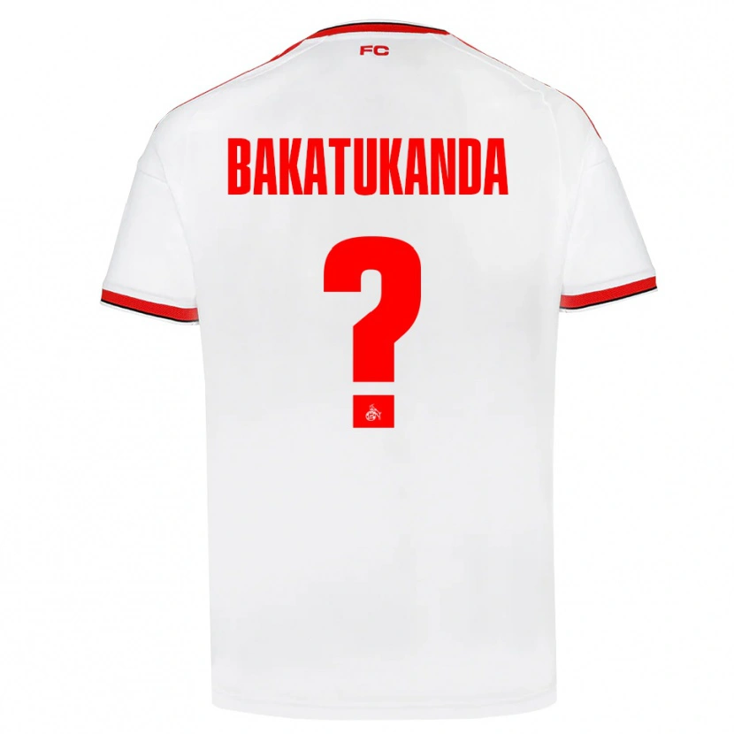 Danxen Herren Elias Bakatukanda #0 Weiß Rot Schwarz Heimtrikot Trikot 2026/27 T-Shirt