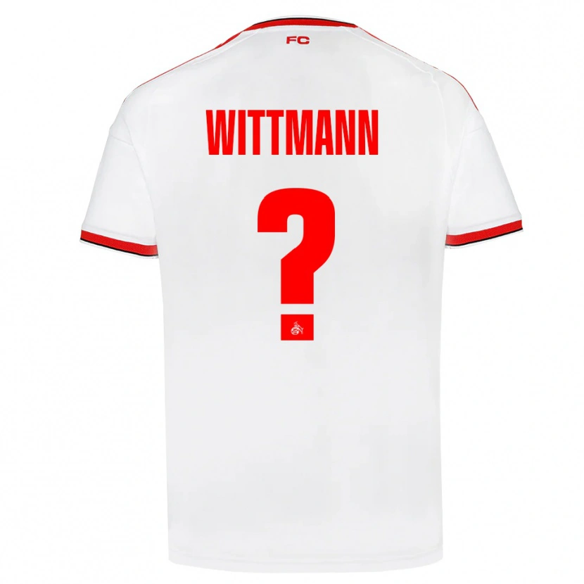 Danxen Herren Eyk Wittmann #0 Weiß Rot Schwarz Heimtrikot Trikot 2026/27 T-Shirt