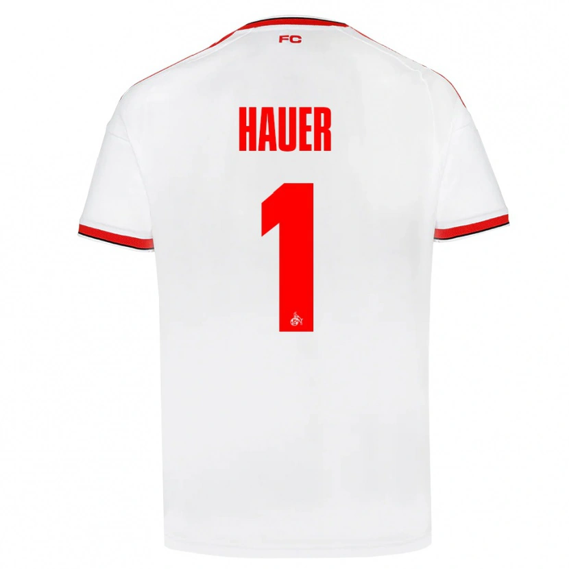 Danxen Herren Luis Hauer #1 Weiß Rot Schwarz Heimtrikot Trikot 2026/27 T-Shirt