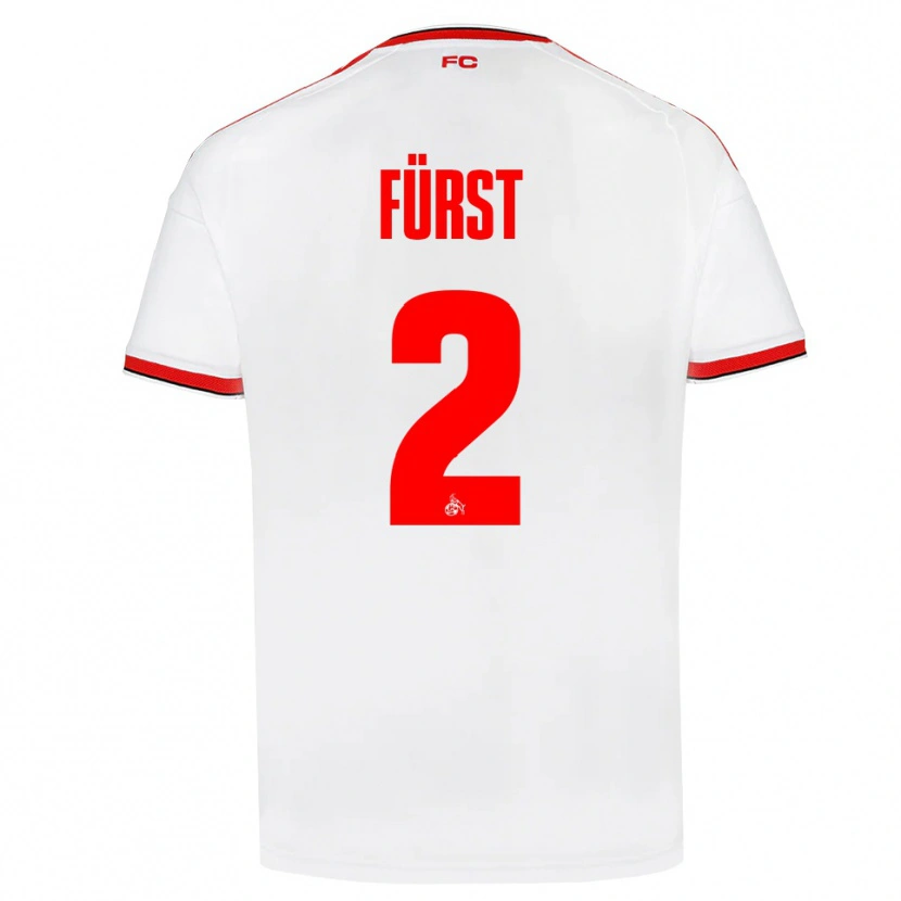 Danxen Herren David Fürst #2 Weiß Rot Schwarz Heimtrikot Trikot 2026/27 T-Shirt