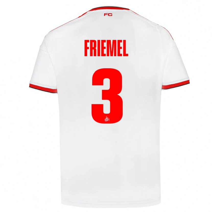 Danxen Herren Jonathan Friemel #3 Weiß Rot Schwarz Heimtrikot Trikot 2026/27 T-Shirt