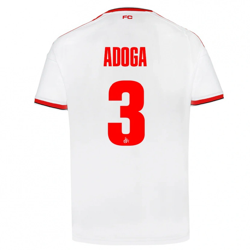Danxen Herren Brian Adoga #3 Weiß Rot Schwarz Heimtrikot Trikot 2026/27 T-Shirt