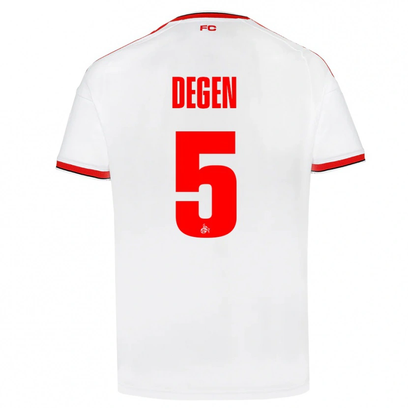 Danxen Herren Celina Degen #5 Weiß Rot Schwarz Heimtrikot Trikot 2026/27 T-Shirt