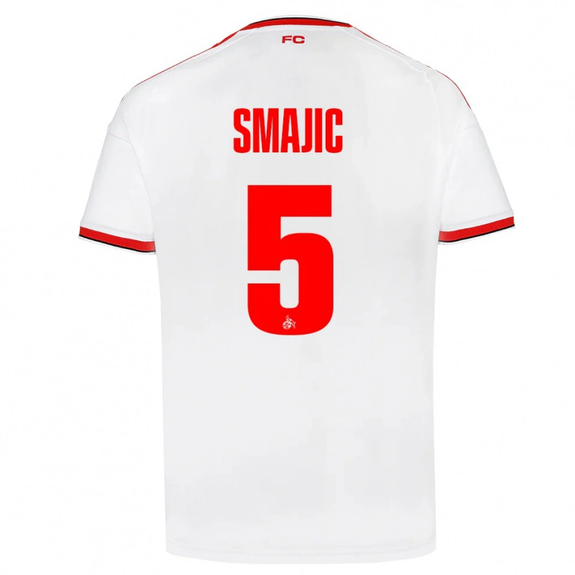 Danxen Herren Rijad Smajic #5 Weiß Rot Schwarz Heimtrikot Trikot 2026/27 T-Shirt
