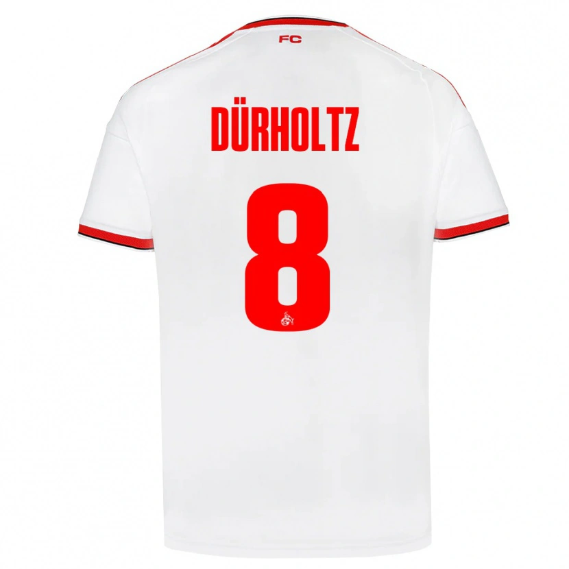 Danxen Herren Luca Dürholtz #8 Weiß Rot Schwarz Heimtrikot Trikot 2026/27 T-Shirt