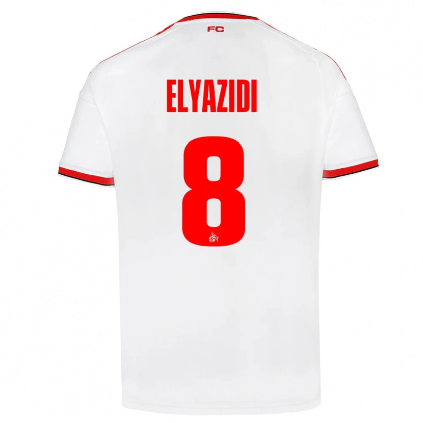 Danxen Herren Ilias Elyazidi #8 Weiß Rot Schwarz Heimtrikot Trikot 2026/27 T-Shirt